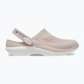 Moteriškos šlepetės per pirštą Crocs LiteRide 360 Clog pink clay/white 2