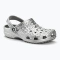 Šlepetės Crocs Classic Metallic Crocskin silver 2