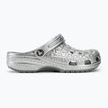 Šlepetės Crocs Classic Metallic Crocskin silver 3