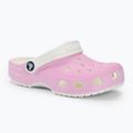 Vaikiškos šlepetės Crocs Classic Glow in the Dark flamingo