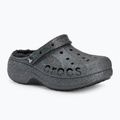 Moteriškos šlepetės Crocs Baya Platform Lined Glitter Clog black giltter