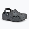 Moteriškos šlepetės Crocs Baya Platform Lined Glitter Clog black giltter 2