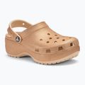Moteriškos šlepetės Crocs Classic Platform Glitter shitake 2