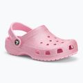 Vaikiškos šlepetės Crocs Classic Glitter Clog Kids pink tweed glitter 2