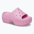 Moteriškos šlepetės Crocs Stomp Slide pink tweed 8