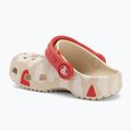 Vaikiškos šlepetės Crocs Classic Heart Print Clog sandstone 4
