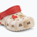 Vaikiškos šlepetės Crocs Classic Heart Print Clog sandstone 8