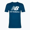 Vyriški marškinėliai New Balance Essentials Stacked Logo blue