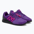 Vaikiški futbolo bateliai New Balance Audazo V6 Command IN violetiniai 4