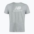 New Balance Essentials Stacked Logo Co pilki vyriški treniruočių marškinėliai MT31541AG 5