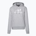 Moteriški treniruočių džemperiai New Balance Essentials Stacked Logo French Terry Hoodie pilka WT31533AG 5