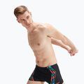 Vyriški Speedo Tech Print maudymosi šortai juodi/orange 5