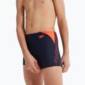 Speedo Hyper Boom Logo Splice vaikiškos maudymosi kelnės tamsiai mėlynos/oranžinės spalvos 12
