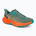 HOKA Speedgoat 5 vyriški bėgimo bateliai green-orange 1123157-TMOR