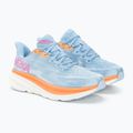 Moteriški bėgimo bateliai HOKA Clifton 9 airy blue/ice water 4