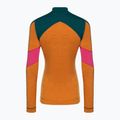 Moteriški termoaktyvūs marškinėliai Smartwool Merino Baselayer Colorblock 1/4 Zip Boxed marmalade heather 4