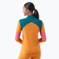 Moteriški termoaktyvūs marškinėliai Smartwool Merino Baselayer Colorblock 1/4 Zip Boxed marmalade heather 2