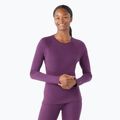 Moteriški termoaktyvūs marškinėliai Smartwool Merino 250 Baselayer Crew Boxed purple iris heather