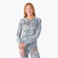 Moteriški termoaktyvūs marškinėliai Smartwool Merino 250 Baselayer Crew Boxed winter sky floral