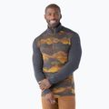 Vyriški termoaktyvūs marškinėliai Smartwool Merino 250 Baselayer 1/4 Zip Boxed charcoal mtn scape