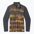Vyriški termoaktyvūs marškinėliai ilgomis rankovėmis Smartwool Merino 250 Baselayer 1/4 Zip Boxed charcoal mtn scape 3