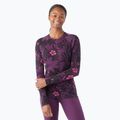 Termoaktyvus moteriškas džemperis Smartwool Merino 250 Baselayer Crew Boxed purple iris floral