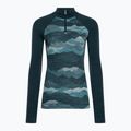 Moteriški termoaktyvūs marškinėliai Smartwool Classic Thermal Merino Baselayer 1/4 Zip Boxed twilight 3