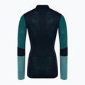 Moteriški termoaktyvūs marškinėliai ilgomis rankovėmis Smartwool Intraknit Thermal Merino Baselayer Colorblock 1/4 deep navy 4