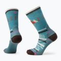 Moteriškos kojinės Smartwool Hike Light Cushion Under The Stars Crew cascade green 5