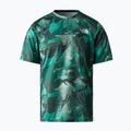 Vyriški bėgimo marškinėliai The North Face Sunriser SS lichen teal camo siuvinėjimo spauda
