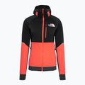 Moteriška pūkinė striukė The North Face Dawn Turn Hybrid Ventrix Hoodie radiant orange/black/asphalt grey 5