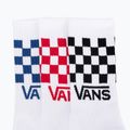 Vyriškos kojinės Vans Classic Check Crew 3 poros white 6