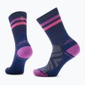 Moteriškos žygio kojinės Smartwool Hike Light Cushion Tube Stripe Crew deep navy/power pink 6