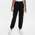 Nike Sportswear Club Fleece vaikiškos kelnės juoda/juoda/balta