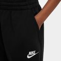 Nike Sportswear Club Fleece vaikiškos kelnės juoda/juoda/balta 3