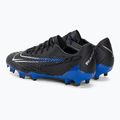 Nike Phantom GX Academy FG/MG juodi/chromuoti/hiper royal futbolo bateliai 3