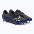 Nike Phantom GX Academy FG/MG juodi/chromuoti/hiper royal futbolo bateliai 4