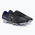 Nike Tiempo Legend 10 Pro FG futbolo bateliai juodi/chromuoti/hiper real 4