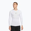 Vyriški treniruočių marškinėliai ilgomis rankovėmis Nike Pro Dri-Fit Tight Fitness white/black