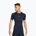 Vyriški treniruočių marškinėliai Nike Pro Dri-Fit Tight SS Fitness obsidian/white