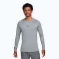 Vyriški treniruočių marškinėliai ilgomis rankovėmis Nike Pro Warm smoke grey/black