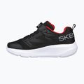 SKECHERS Go Run Elevate vaikiški treniruočių bateliai juodi/raudoni 13