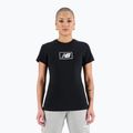 Moterų marškinėliai New Balance Essentials Cotton Jersey black