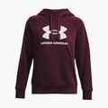 Under Armour moteriškas treniruočių džemperis Rival Fleece Big Logo tamsiai bordo/baltos spalvos 5