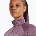 "Under Armour Tech 1/2 Zip" moteriškas džemperis - Twist misty purple/fresh orchidid/metallic silver 3