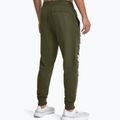 Under Armour Rival Fleece Graphic Joggers vyriškos treniruočių kelnės marine from green/white 3