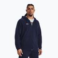 "Under Armour Rival Fleece FZ midnight navy/white" vyriškas treniruočių džemperis