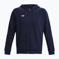 "Under Armour Rival Fleece FZ midnight navy/white" vyriškas treniruočių džemperis 5