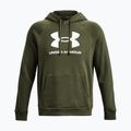 Under Armour vyriškas gobtuvas Rival Fleece Logo HD marine iš žalios/baltos spalvos 4