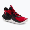 "Under Armour Jet'23" raudoni/juodi/balti krepšinio bateliai